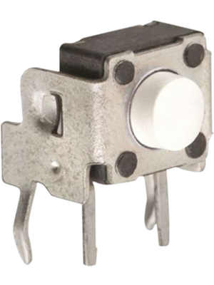 Wrth Elektronik - 431256031726 - Tact Switch right angled with ground terminal THT 12 VDC 50 mA white, 431256031726, Wrth Elektronik