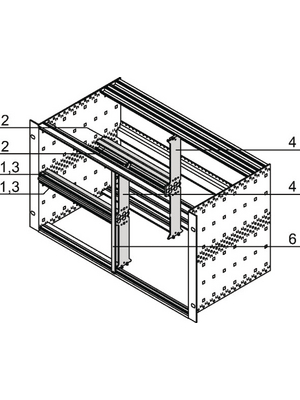 Pentair Schroff - 24562-420 - Subrack/, 24562-420, Pentair Schroff