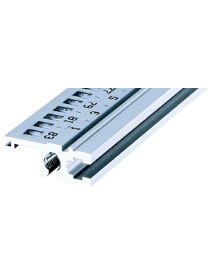 Pentair Schroff - 34560-484 - Rear long lip rail, aluminium, 34560-484, Pentair Schroff