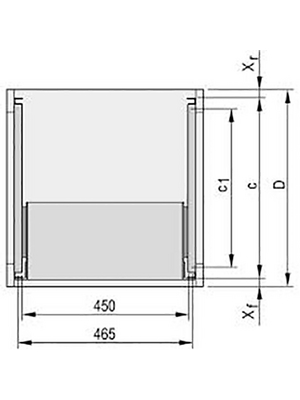 Pentair Schroff - 24562-446 - Telescopic slide, 24562-446, Pentair Schroff