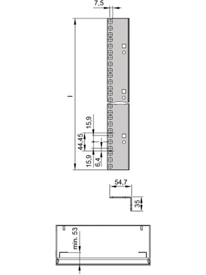 Pentair Schroff - 12406-450 - Profile, 8 HE, 12406-450, Pentair Schroff