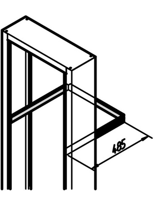 Pentair Schroff - 20118-460 - Cable support rail, 20118-460, Pentair Schroff