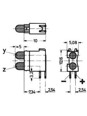 Pentair Schroff - 69004-124 - PCB LED 3.2 mm round red/red standard, 69004-124, Pentair Schroff