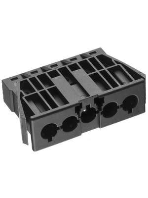 Adels Contact - AC 166 GEBU/ 5 BLACK - Panel mount socket Pitch9.75 mm Poles 5 AC 166 G, AC 166 GEBU/ 5 BLACK, Adels Contact