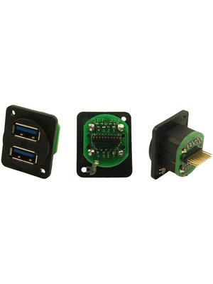 Cliff - CP30105X - Dual USB Socket in XLR Housing, CP30105X, Cliff