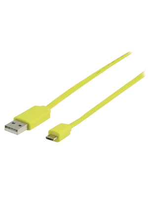 Valueline - VLMP60410Y1.00 - USB Cable 1.00 m yellow, VLMP60410Y1.00, Valueline