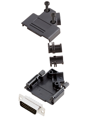 Encitech Connectors - D45PK-P-15-HDP26-K - D-Sub HD connector kit 26P, D45PK-P-15-HDP26-K, Encitech Connectors