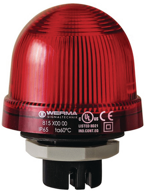 Werma - 815 100 00 - Continuous light, red, 12...240 VAC/DC, 815 100 00, Werma