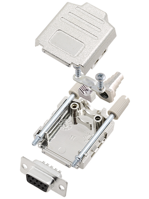 Encitech Connectors - DPPK09-M-DBS-K - D-Sub socket kit 9P, DPPK09-M-DBS-K, Encitech Connectors