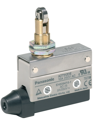 Panasonic - AZ7312CEJ - Limit switch AZ7 10 A Plunger N/A 1 change-over (CO), AZ7312CEJ, Panasonic