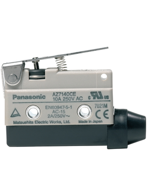 Panasonic - AZ7140CEJ - Limit switch AZ7 10 A Plunger N/A 1 change-over (CO), AZ7140CEJ, Panasonic