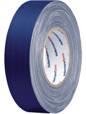 HellermannTyton - HTAPE TEX BU 25X50 - Fabric tape 25 mmx50 m blue, HTAPE TEX BU 25X50, HellermannTyton