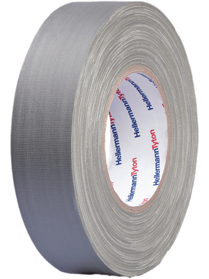 HellermannTyton - HTAPE TEX GY 12X50 - Fabric tape 12 mmx50 m grey, HTAPE TEX GY 12X50, HellermannTyton