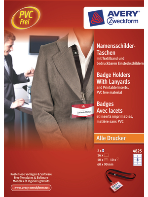 Avery Zweckform - L4787-20 - Name labels 80.0 x 50.0 mm, L4787-20, Avery Zweckform