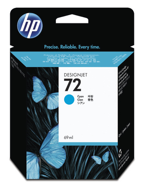 Hewlett Packard (DAT) - C9398A - Ink 72 Cyan, C9398A, Hewlett Packard (DAT)