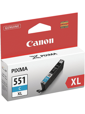 Canon Inc - CLI-551 CYAN - Ink CLI-551XLC Cyan, CLI-551 CYAN, Canon Inc