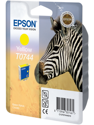 Epson - T074440 - Ink T0744 yellow, T074440, Epson