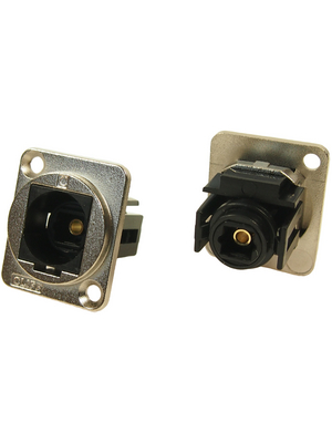 Cliff - CP30217M - Fiber Optic Connector in XLR Housing N/A FT nickel-plated, CP30217M, Cliff