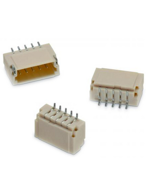 Wrth Elektronik - 665102131822 - Header Pitch1 mm Poles 2 Single row / 90 / with shroud WR-WTB 1 mm, 665102131822, Wrth Elektronik