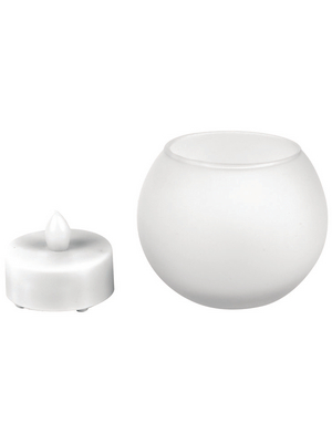 Velleman - XMCL18 - LED candle in frosted plastic holder, XMCL18, Velleman