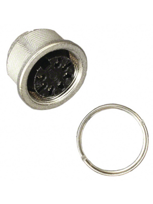 Amphenol - C091 31N107 100 2 - Appliance socket C091D 7-pin DIN Poles=7 - 270, C091 31N107 100 2, Amphenol