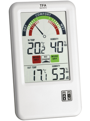 TFA Dostmann - 30.3045.IT - Thermometer and Hygrometer 30.3045.IT, 30.3045.IT, TFA Dostmann