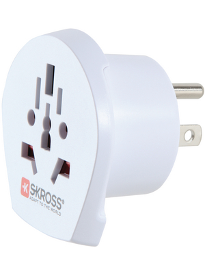 SKross - 1500221 - World to USA travel adapter AU / CN / Type L / CH / UK / HK USA, 1500221, SKross