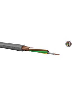 Kabeltronik - PURTRONIC-D HIGHFLEX 2X0,14 MM - Control cable 2 x 0.14 mm2 shielded Copper strand bare, fine-wire grey, RAL 7001, PURTRONIC-D HIGHFLEX 2X0,14 MM, Kabeltronik