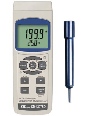 Lutron - CD-4307SD - Conductivity Meter 0... 200 mS, CD-4307SD, Lutron