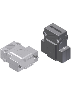 Deltron - DFCM 37 UN4 - D-Sub plastic hood 37P, DFCM 37 UN4, Deltron