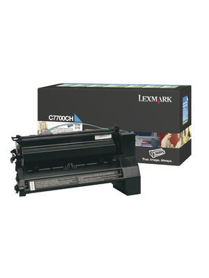Lexmark - C7700CH - High Capacity Toner Cyan, C7700CH, Lexmark