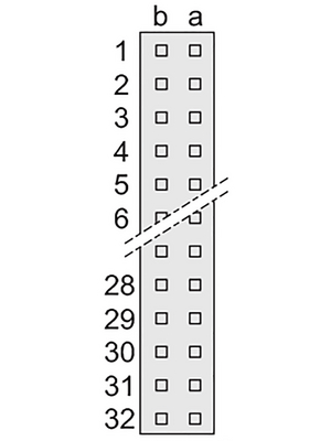 Pentair Schroff - 69001-664 - Female connector N/A 64 a + b, 69001-664, Pentair Schroff