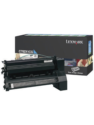 Lexmark - C782X1CG - High Capacity Toner Cyan, C782X1CG, Lexmark