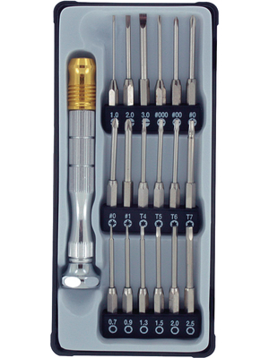Donau - MBS18 - Mini Bit Set, 19 parts, MBS18, Donau