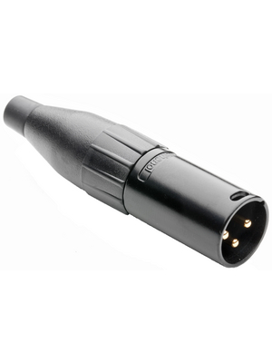 Amphenol - AC3MMB-AU - XLR 3 N/A AC Soldering Connections black, AC3MMB-AU, Amphenol