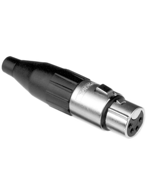 Amphenol - AC4F - XLR 4 N/A AC Soldering Connections nickel-plated, AC4F, Amphenol