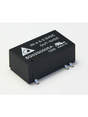 Delta-Electronics - SG02D2415A - DC/DC converter 21.6...26.4 VDC 15 VDC, SG02D2415A, Delta-Electronics