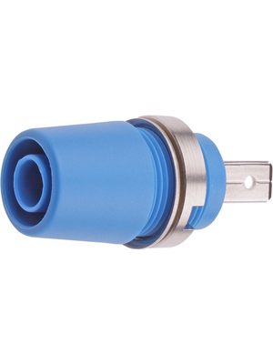 Staeubli Electrical Connectors - SAB4-F/A BLUE - Safety socket ? 4 mm blue CAT II N/A, SAB4-F/A BLUE, St?ubli Electrical Connectors