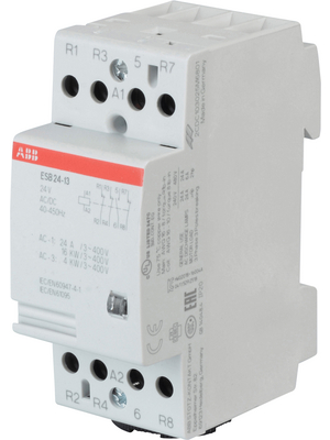 ABB - ESB24-13-24AC/DC - Contactor 24 V 3 NC / 1 NO Screw Terminal, ESB24-13-24AC/DC, ABB