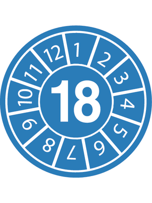 Brady - DATE LBLS 18 DIA15MM B-500 - Date inspection label, DATE LBLS 18 DIA15MM B-500, Brady