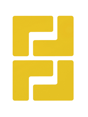 Brady - 104433 - Floor Corner Marks, L-shaped, 104433, Brady