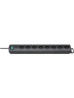 Brennenstuhl - 1153302128 - Outlet strip, 1 Switch, 8xType 13, 2 m, Type 12, 1153302128, Brennenstuhl