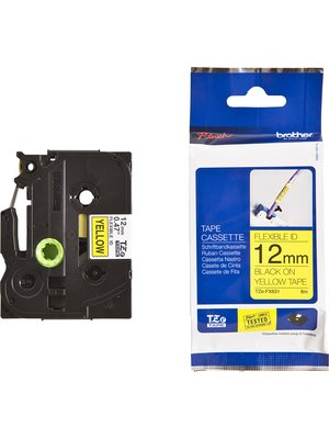 Brother - TZE-121 - Label tape 9 mm black on transparent, TZE-121, Brother