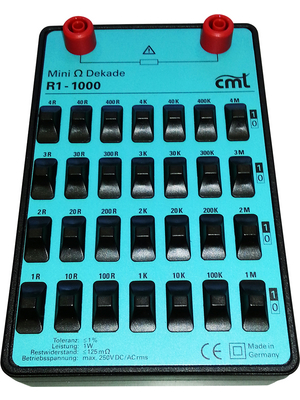 Cosinus - R1-1000 SAB - Precision decade 1 Ohm...11.111 MOhm 1 W, R1-1000 SAB, Cosinus