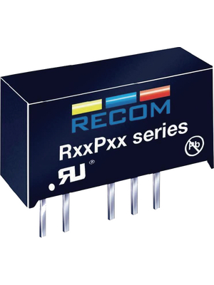 Recom - R24P12S - DC/DC converter 24 VDC 12 VDC, R24P12S, Recom