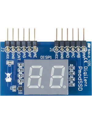 Digilent - 410-126 PMODSSD - PmodSSD, Module, GPIO, 410-126 PMODSSD, Digilent