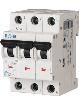 Eaton - FAZ-B10/3 - Circuit Breaker 10 A 3, Circuit tripping B, FAZ-B10/3, Eaton