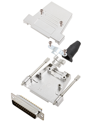 Encitech Connectors - DTSL25-LJSRG-T-DMP-K - D-Sub plug kit 25P, DTSL25-LJSRG-T-DMP-K, Encitech Connectors