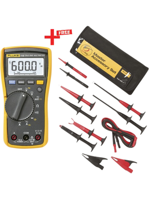 Fluke - FLK-115/TLK-225-1 - Multimeter digital TRMS AC 6000 digits 600 VAC 600 VDC 10 ADC, FLK-115/TLK-225-1, Fluke