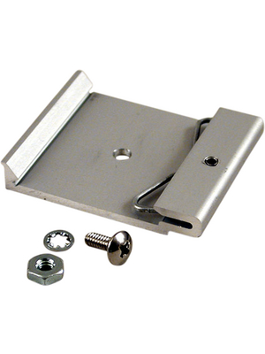 Hammond - 1427DIN42M - Mounting clip, Clear anodized , Dimensions L x W x H=45 x 8 x 51 mm, 1427DIN42M, Hammond